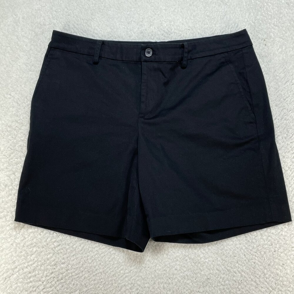 Lauren Ralph Lauren Shorts Womens Size 10 Black Cotton Blend 32x7